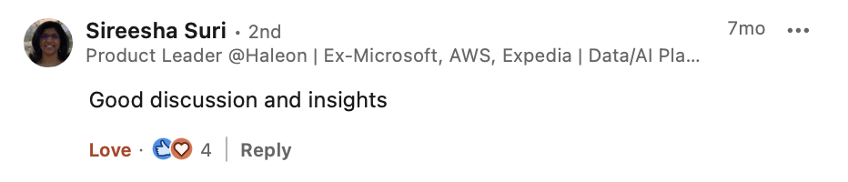 Feedback from attendee 4