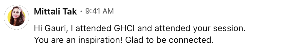 Feedback from attendee 7